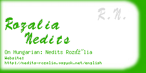 rozalia nedits business card